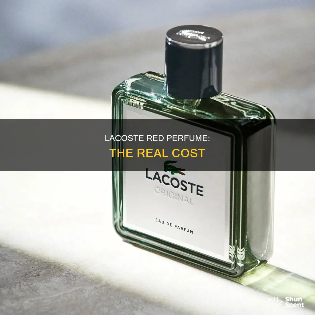 how much is lacoste red perfume
