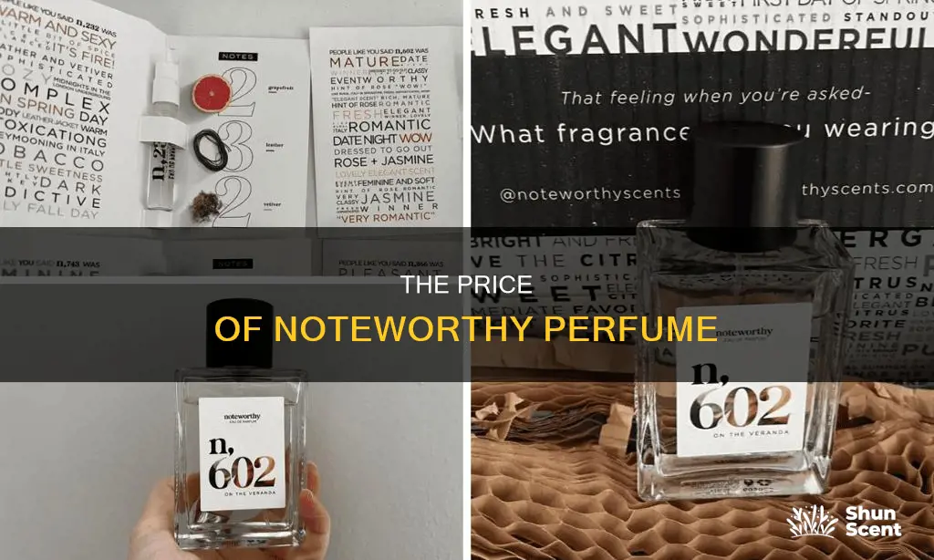 how much is noteworthy perfume