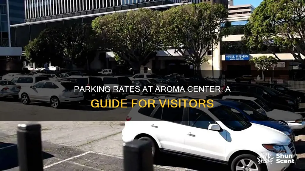 how much is parking at aroma center koreatown