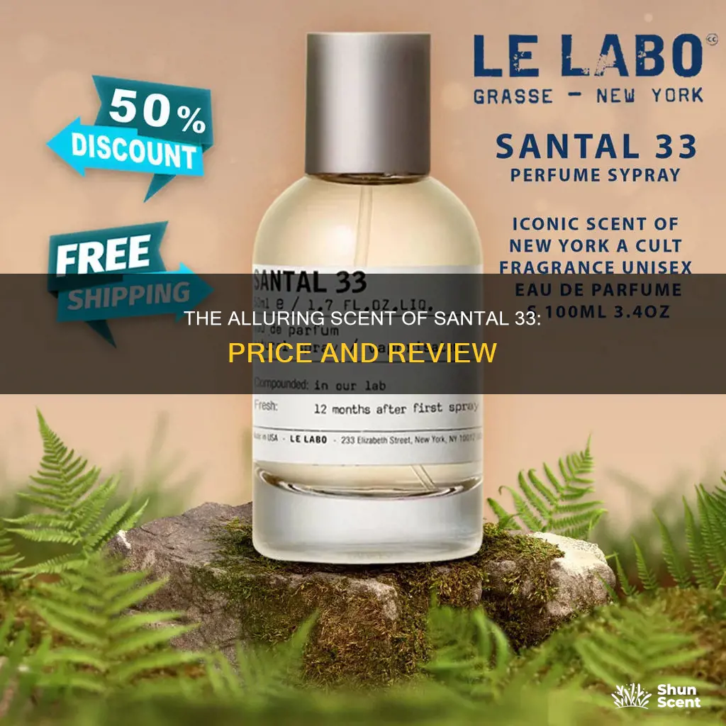 how much is santal 33 perfume