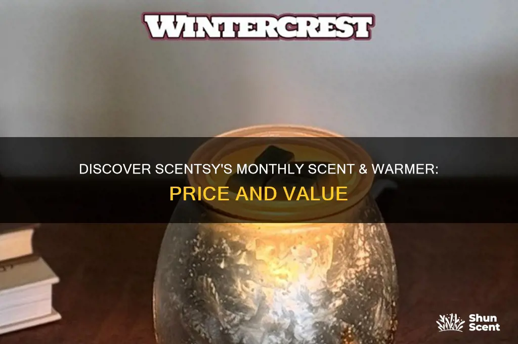 how much is scentsy scent and warmer of the month