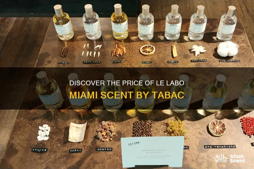 how much is tabc le labo miami scent
