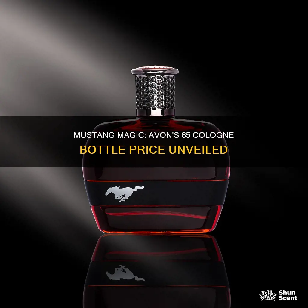 how much is the avon 65 mustang cologne bottle