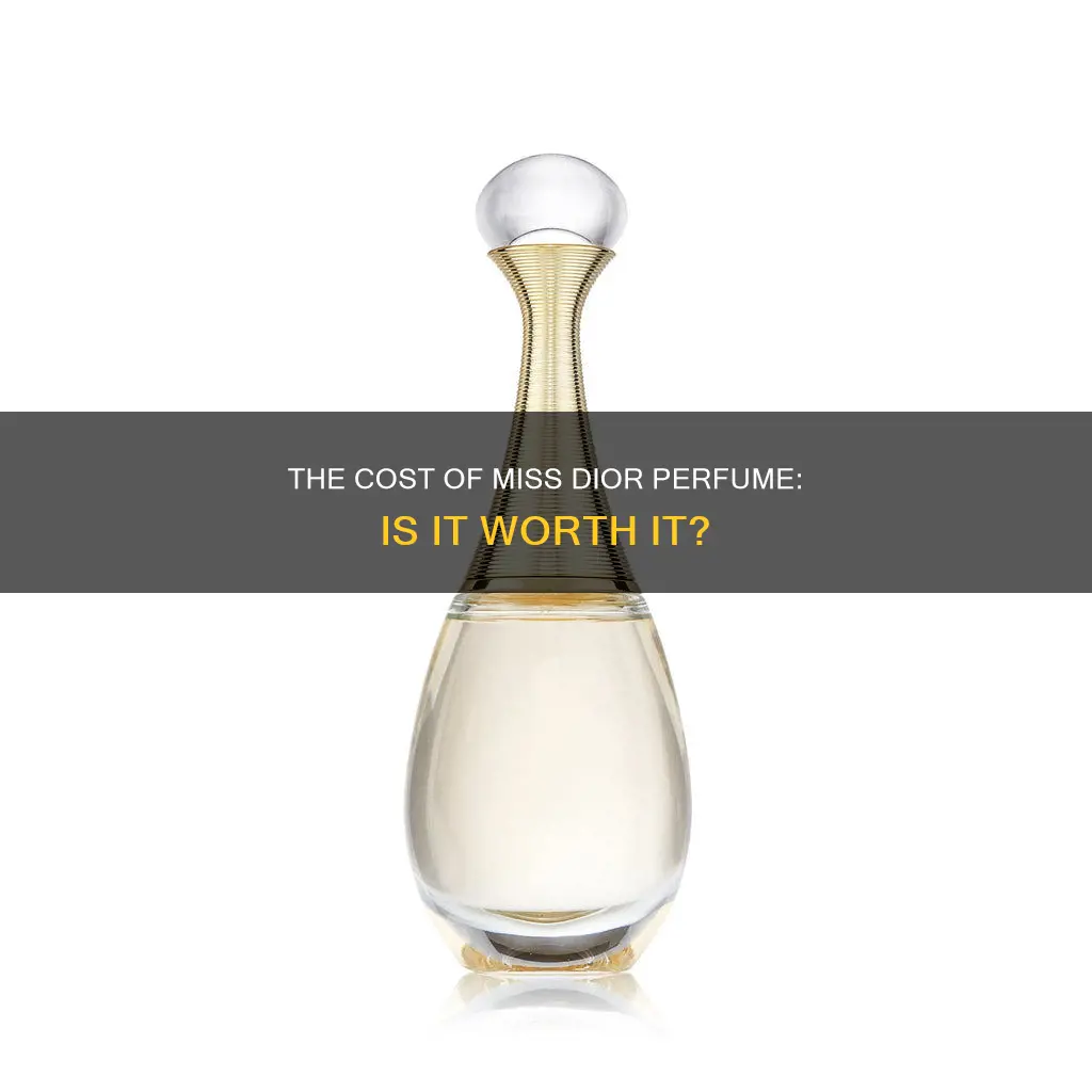 how much is the miss dior perfume