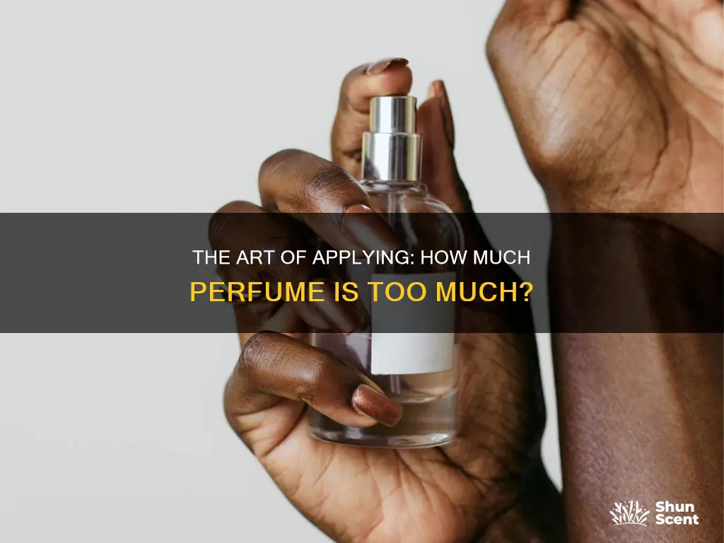 how much is too much for perfum