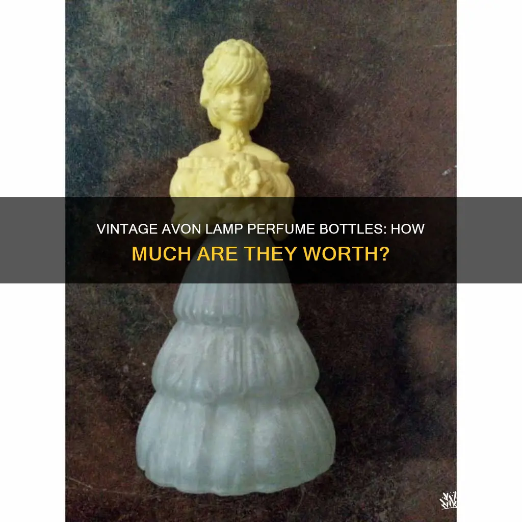 how much is vintage avon lamp perfume bottle