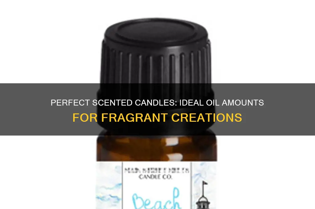 how much oil for scented candles
