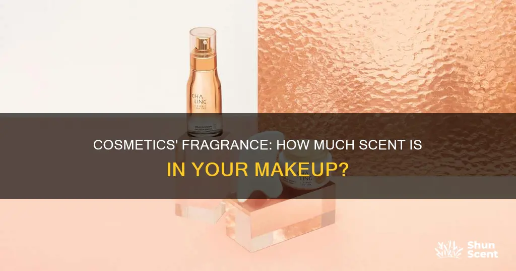 how much perfume is in cosmetics