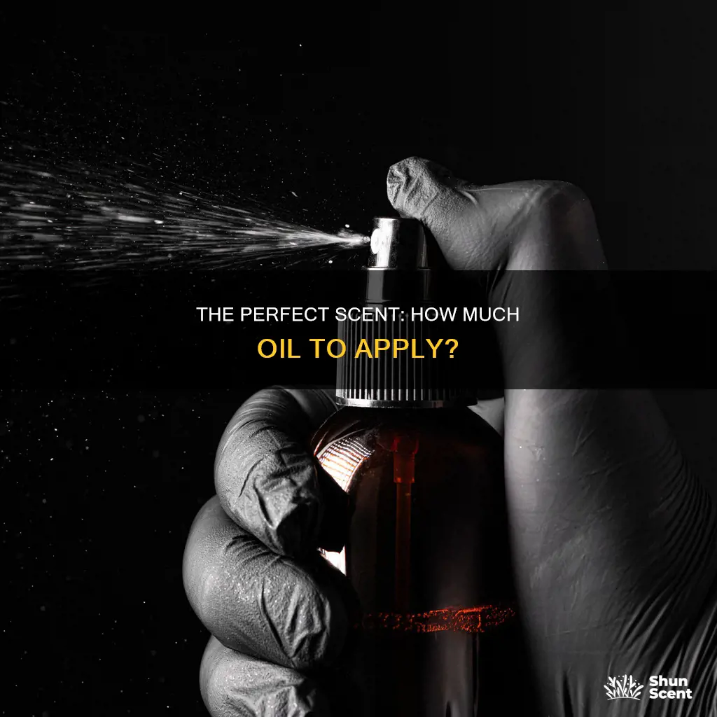 how much perfume oil to put on