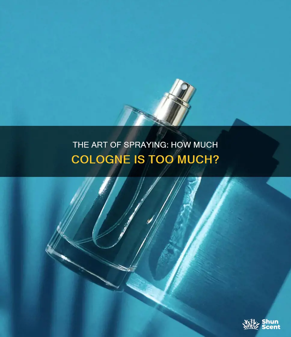 how much perfume should a men spray