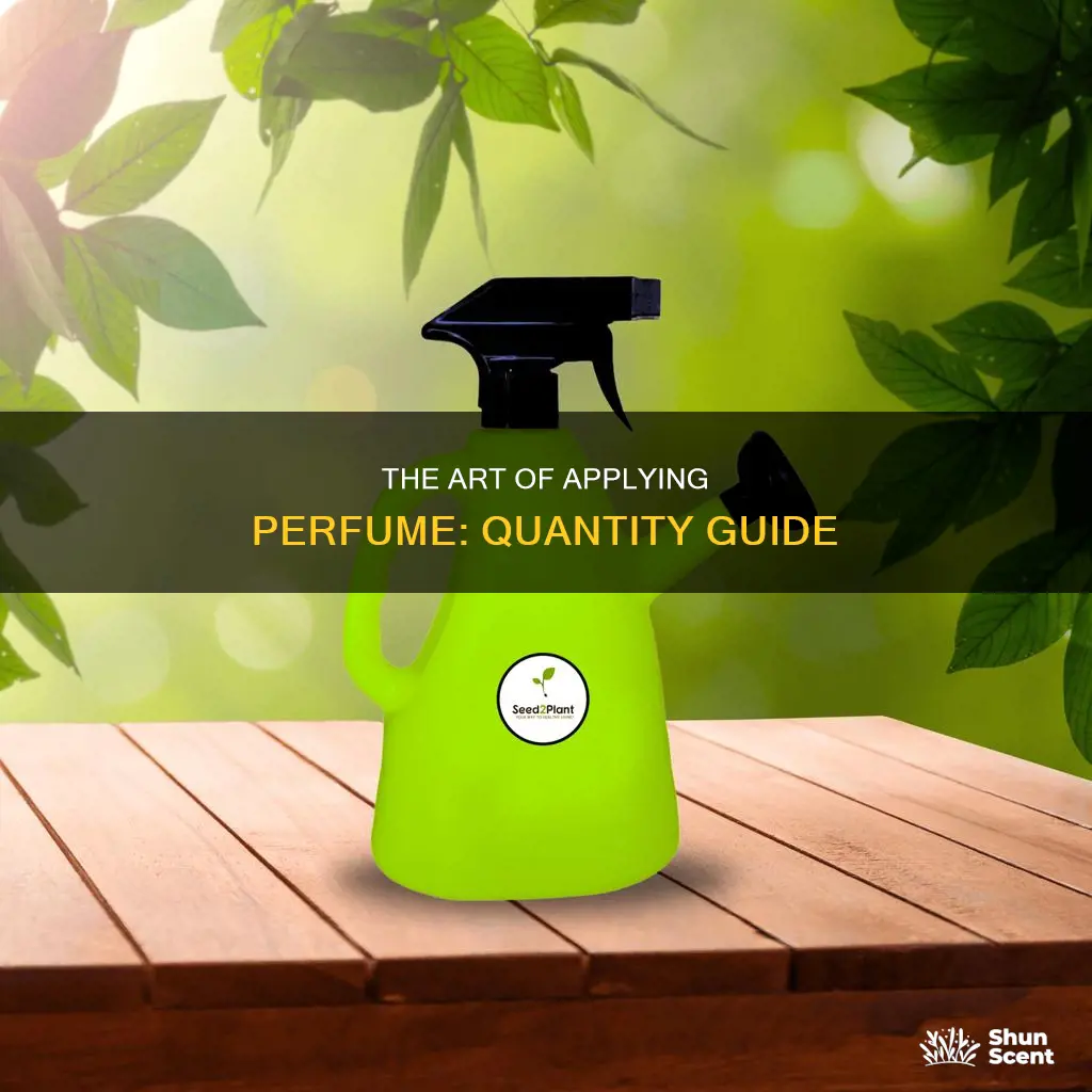 how much perfume should i apply