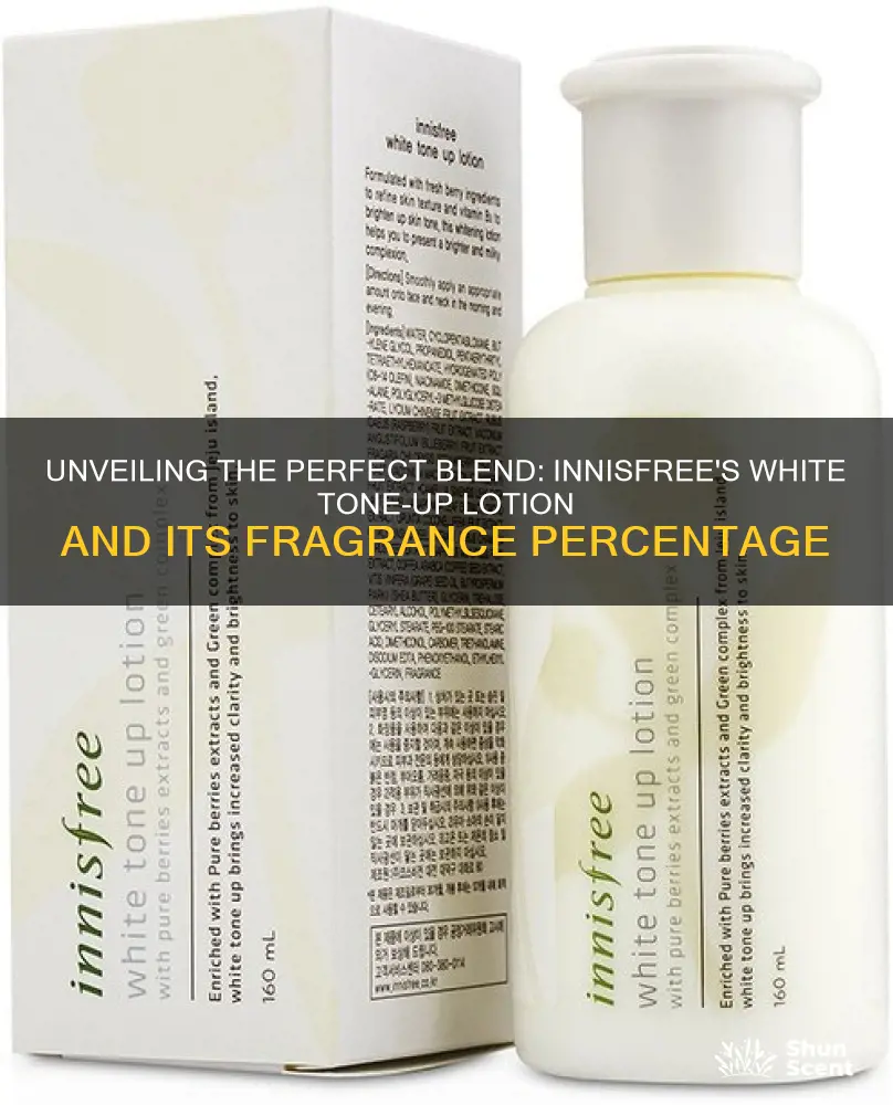 how much persen fragrance in innisfree white tone up lotion