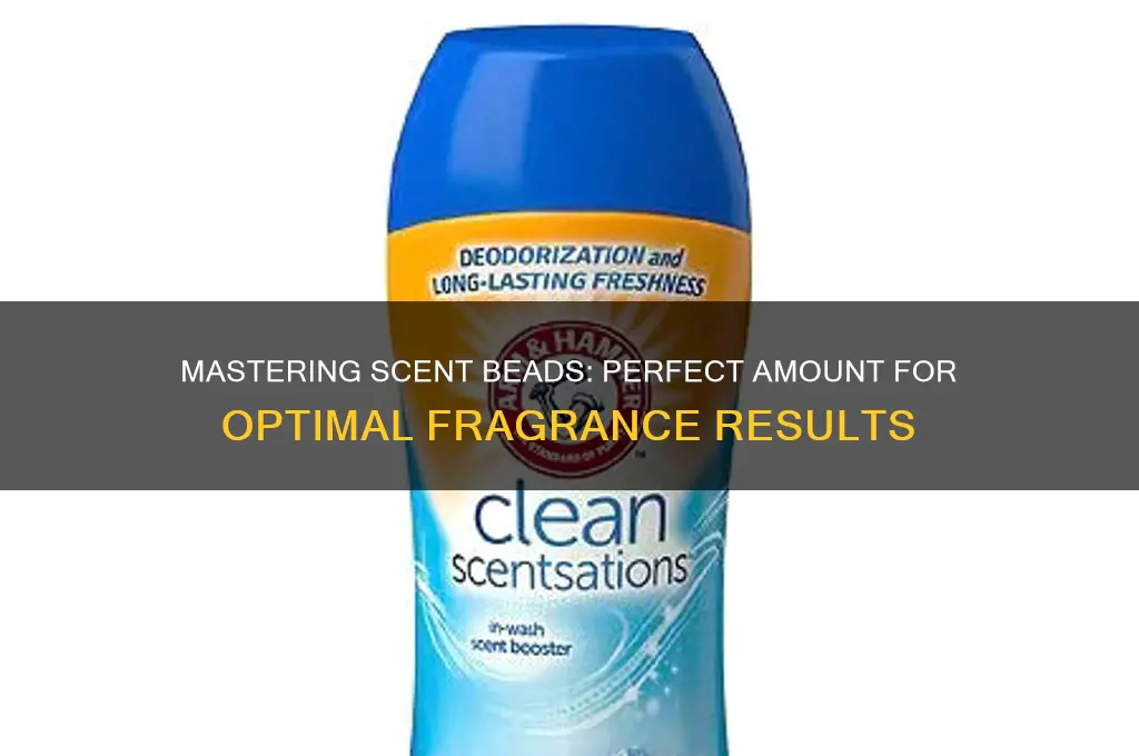 how much scent beads to use