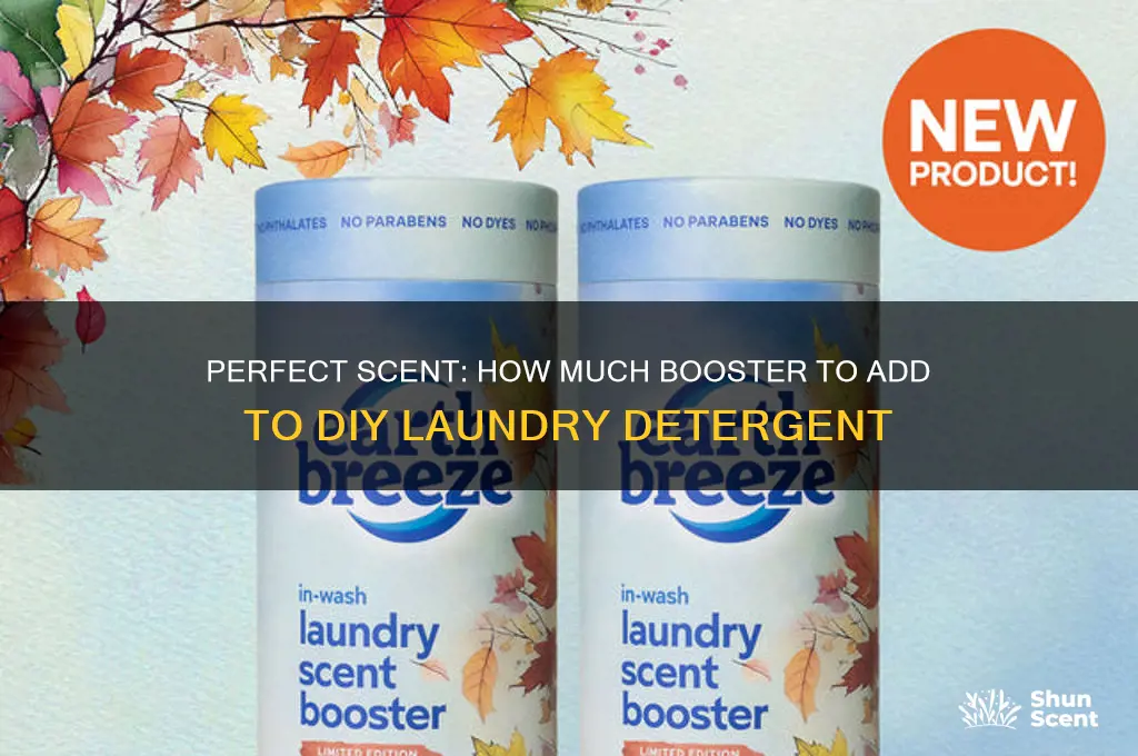 how much scent booster to add to homemade laundry detergent
