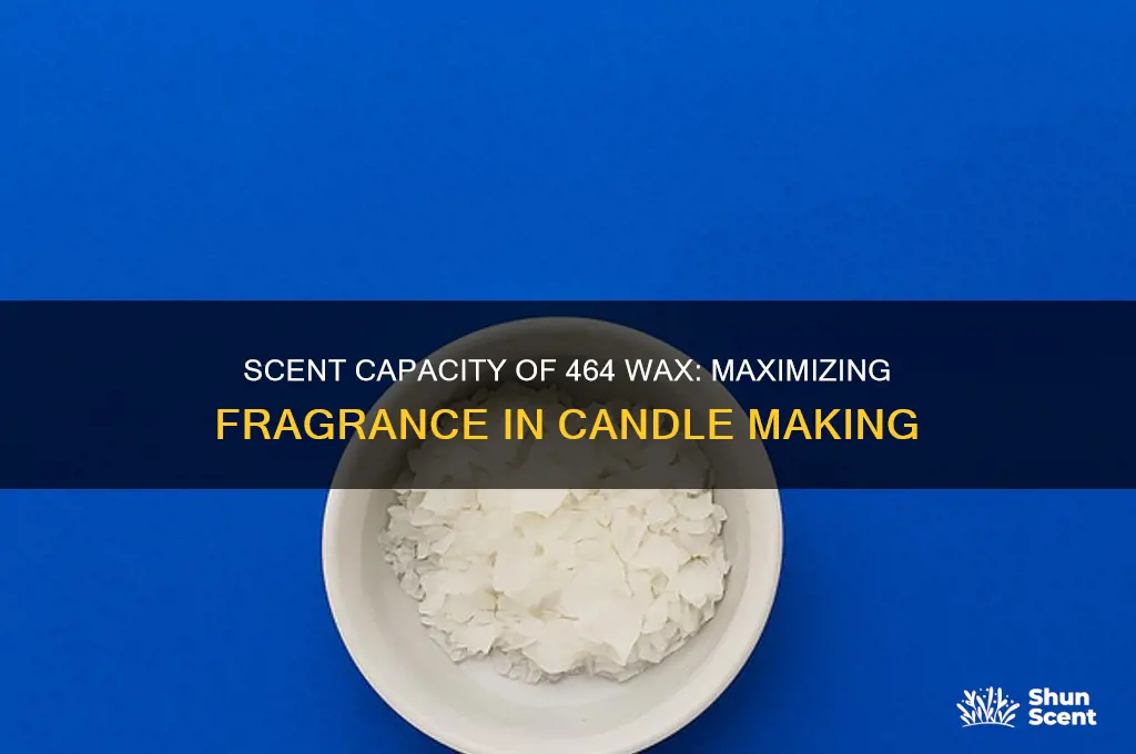 how much scent can 464 wax hold