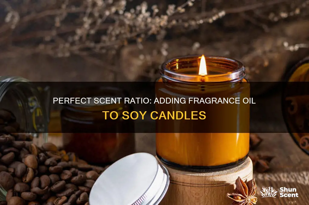 how much scent oil to add to soy candles