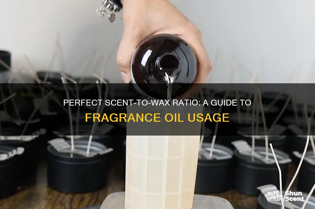 how much scent oil to wax