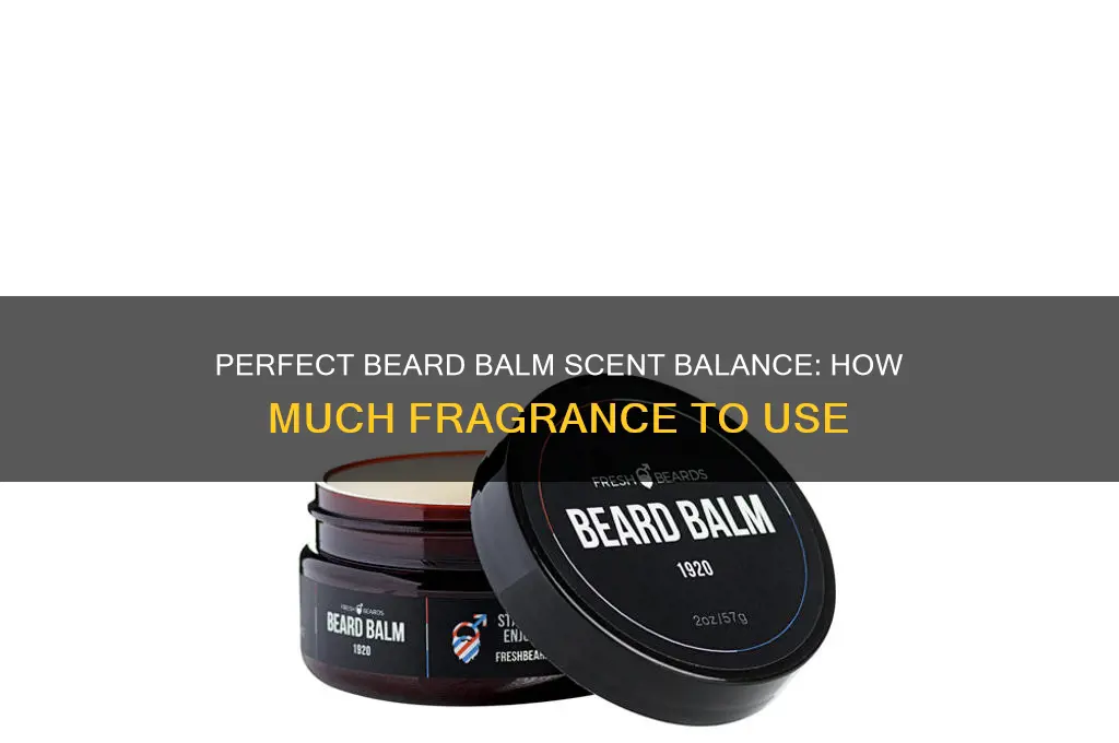 how much scent to use in beard balm