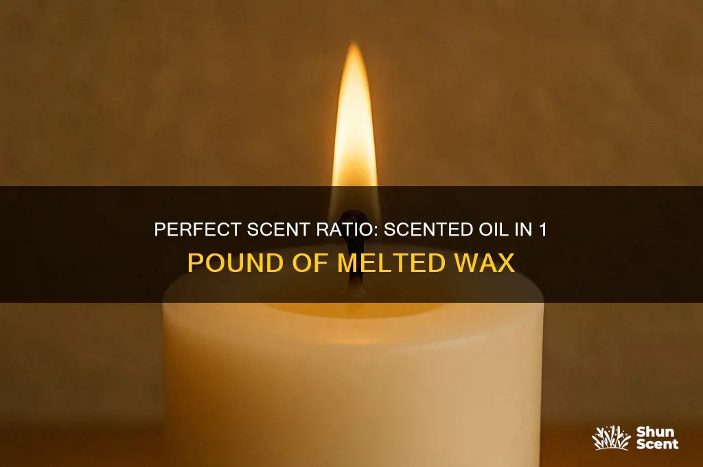 how much scented oil in 1 lb of meled wax