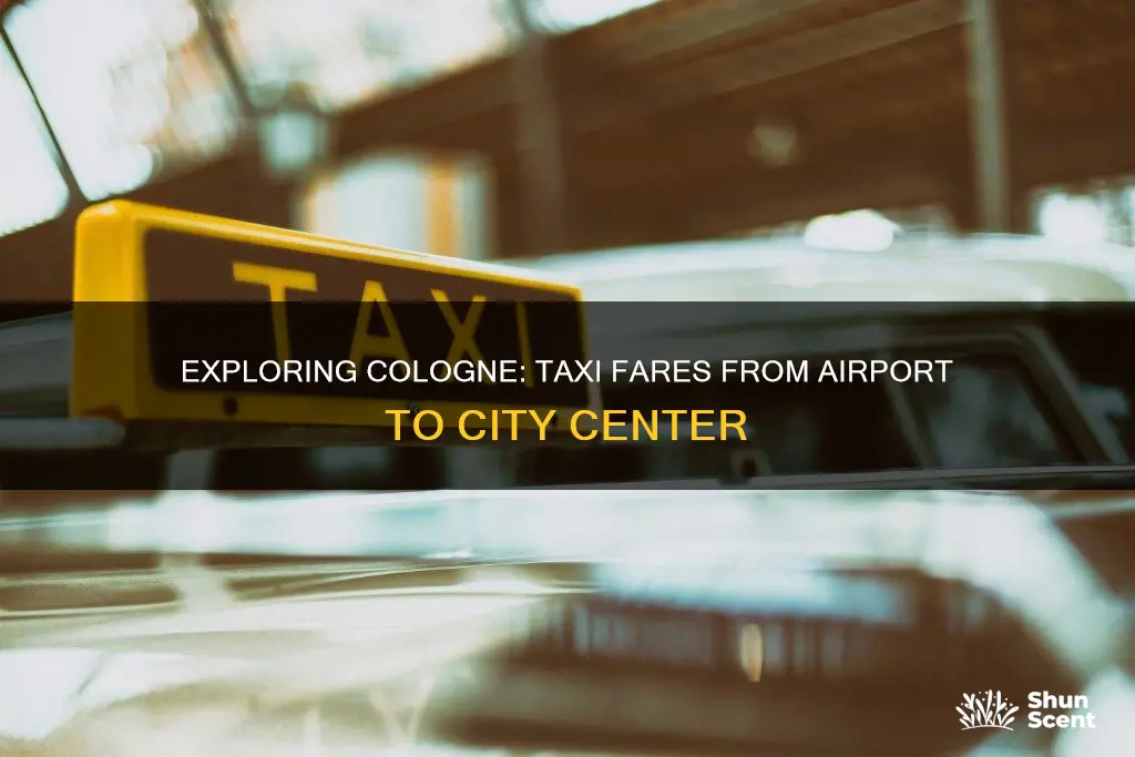 how much taxi cologne airport to city centre