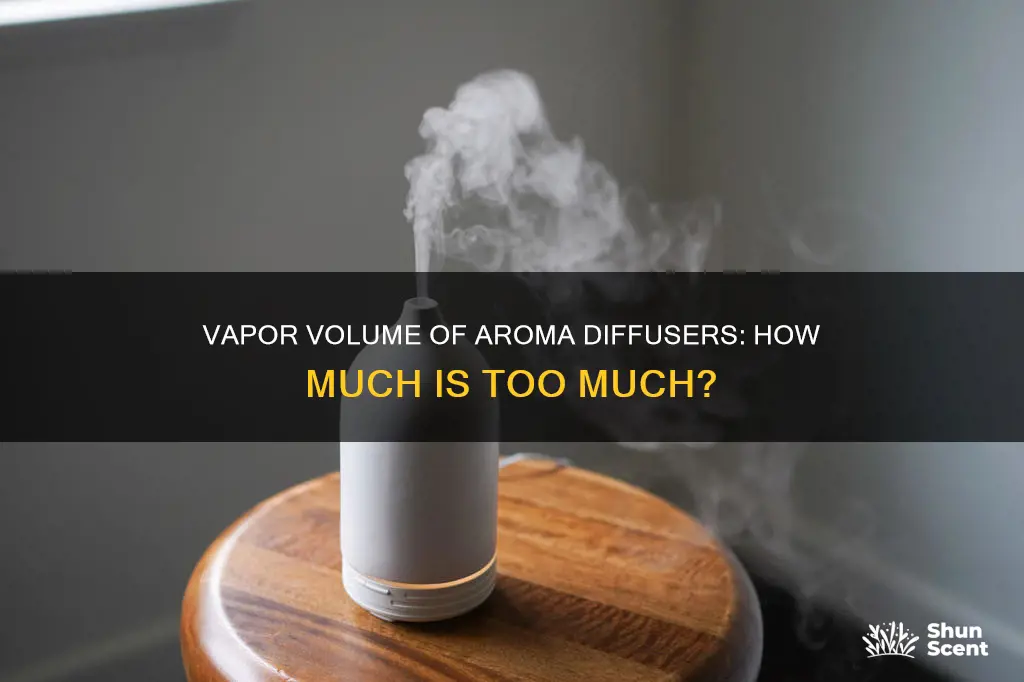 how much vapor does an aroma therpay diffuser give off