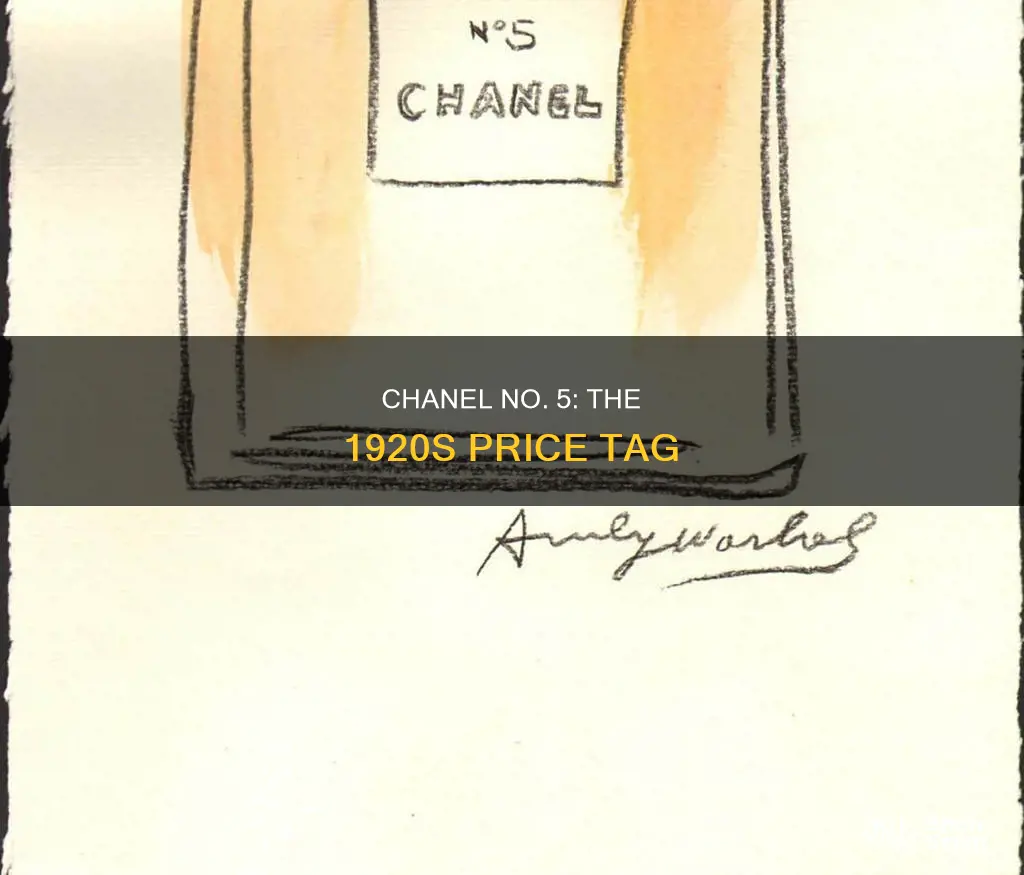 how much was chanel perfume in 1920