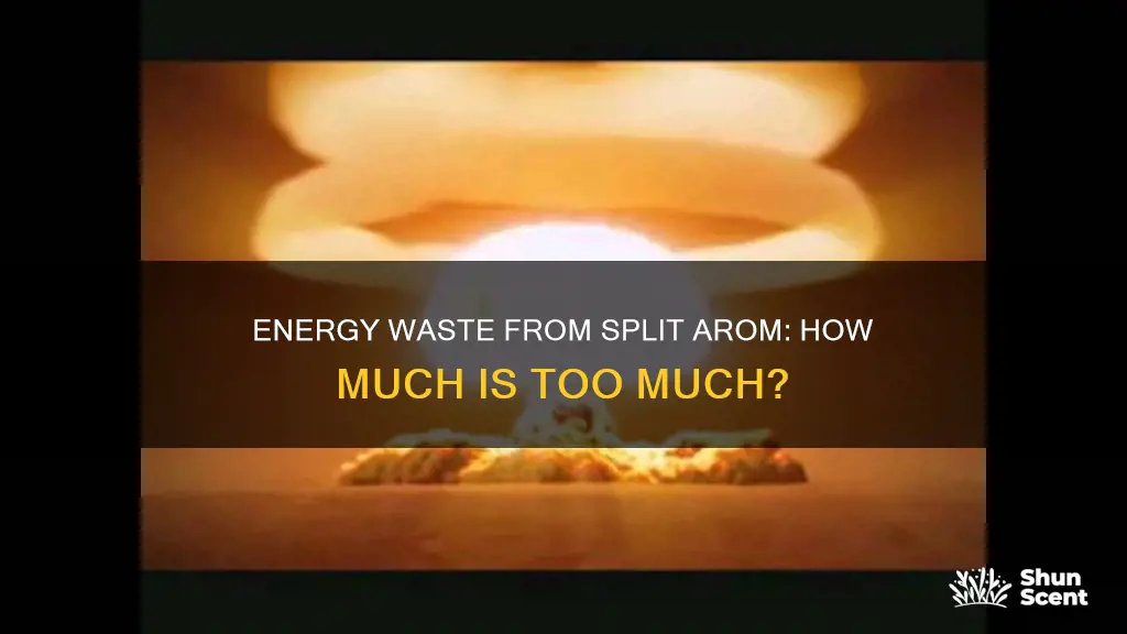 how much wasted energy from split arom