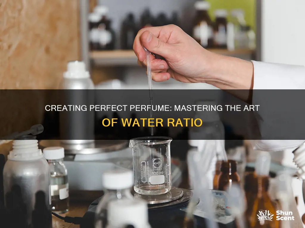 how much water to add to perfume