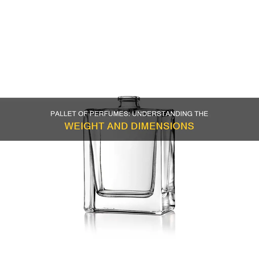 how much weight is one pallet of perfumes