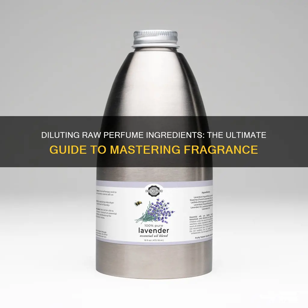 how mucy to dilute raw perfume ingredients