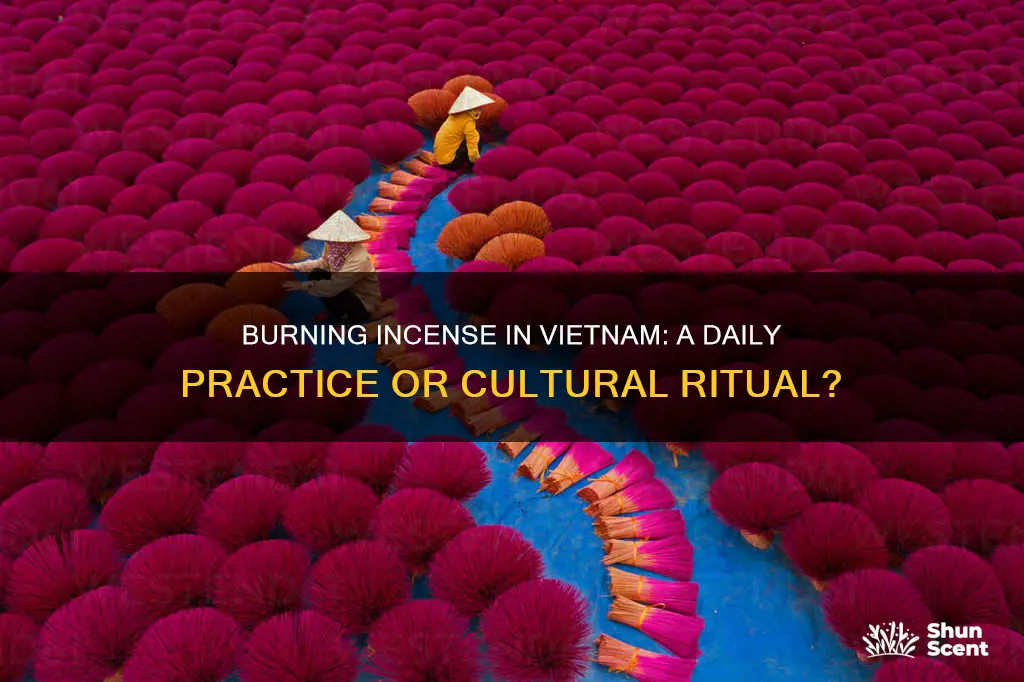 how often do vietnamese burn incense