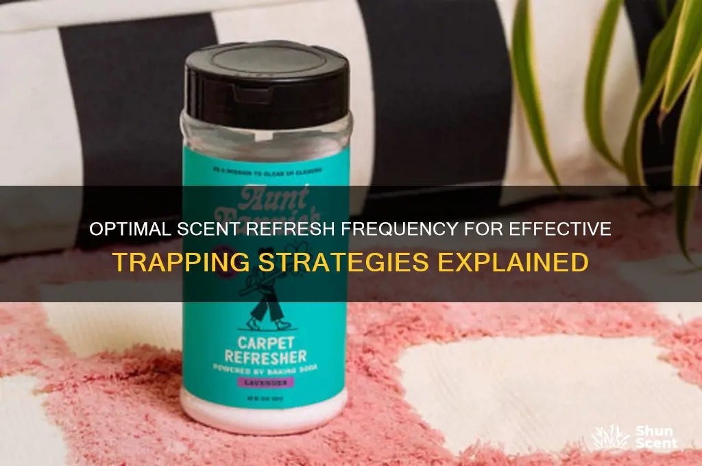 how often to refresh scent at traps
