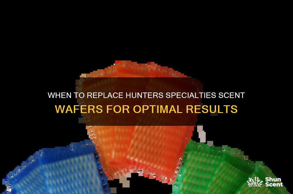how often to replace hunters specialties scent wafers