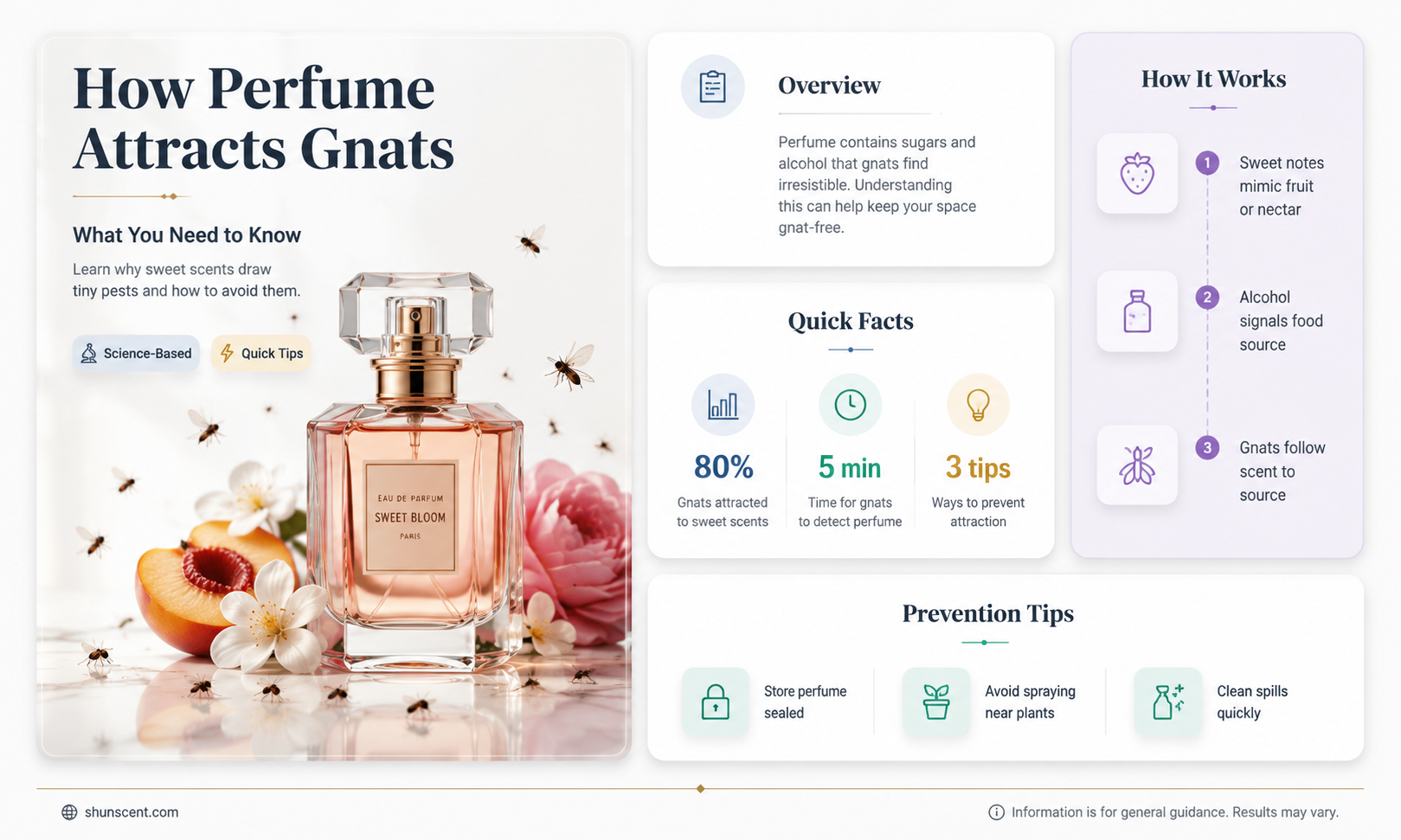 are gnats attracted to perfume