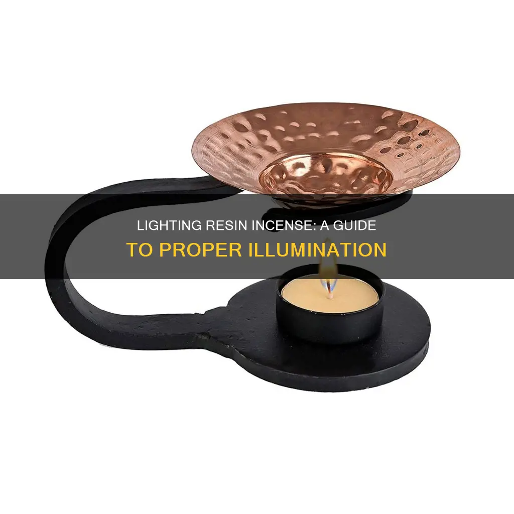 how properly light resin incense