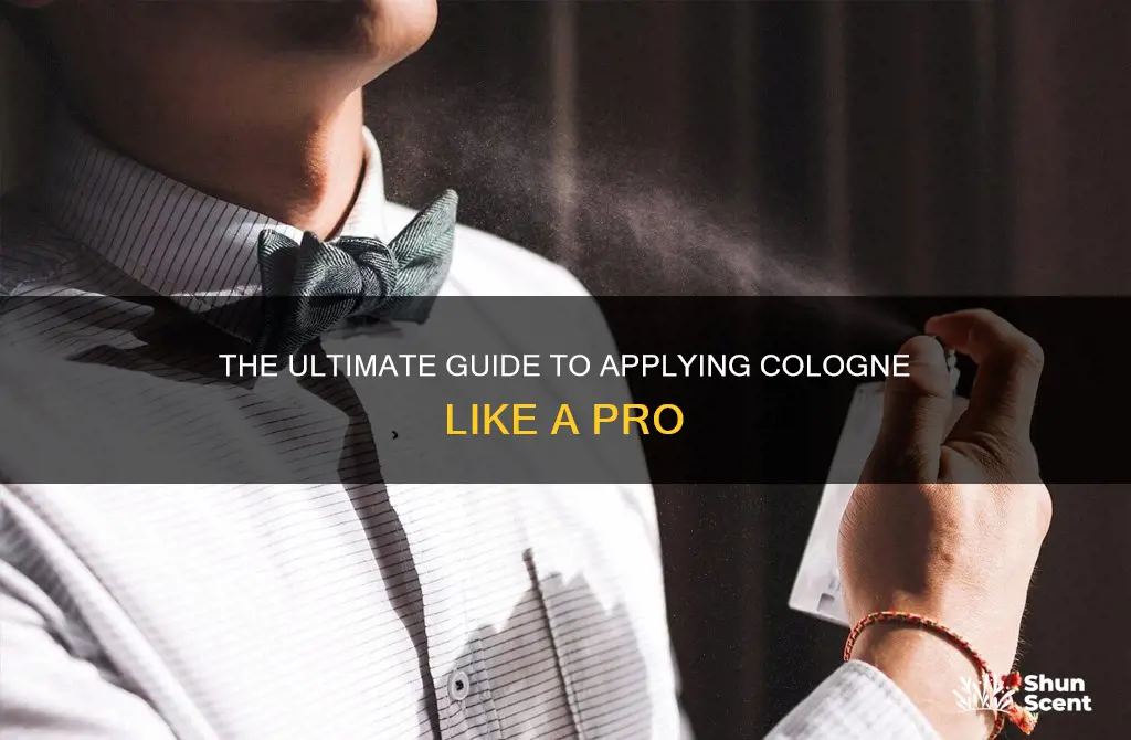 how should cologne be applied