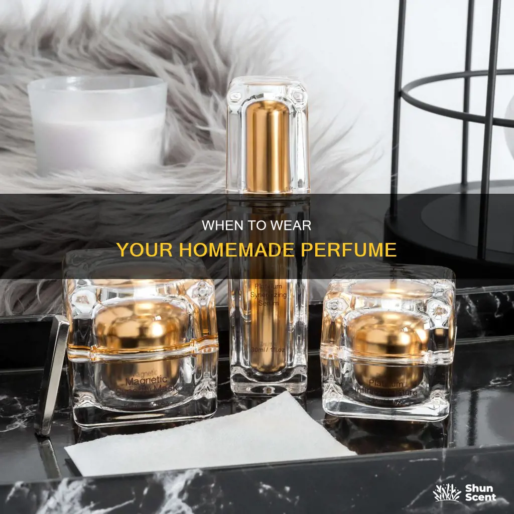 how soon can i use perfume after making it