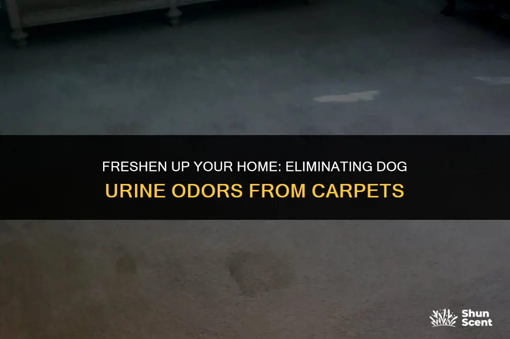 how starting to smell like dog urine from carpet