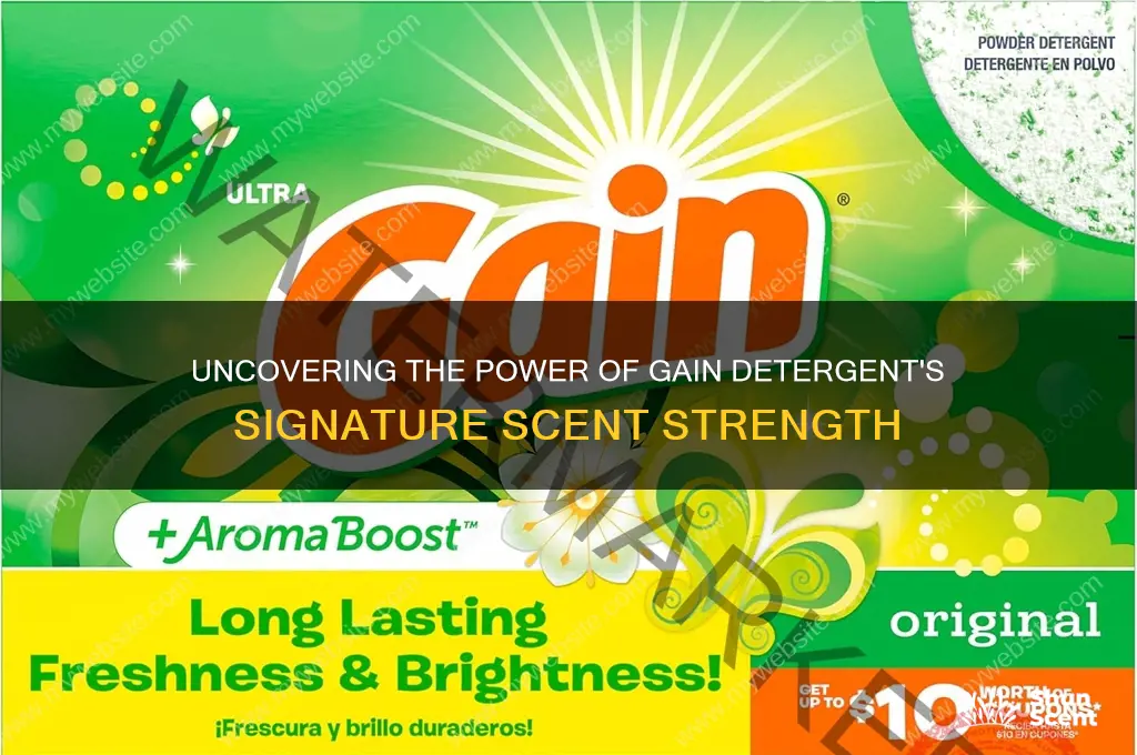how strong is the scent of gain detergent