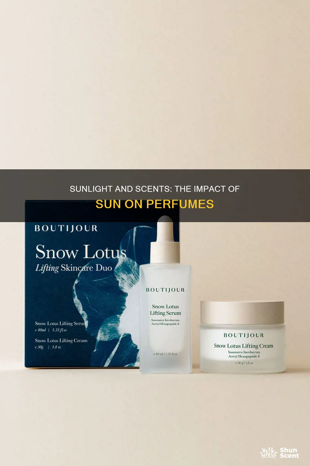 how sunlight affect perfume