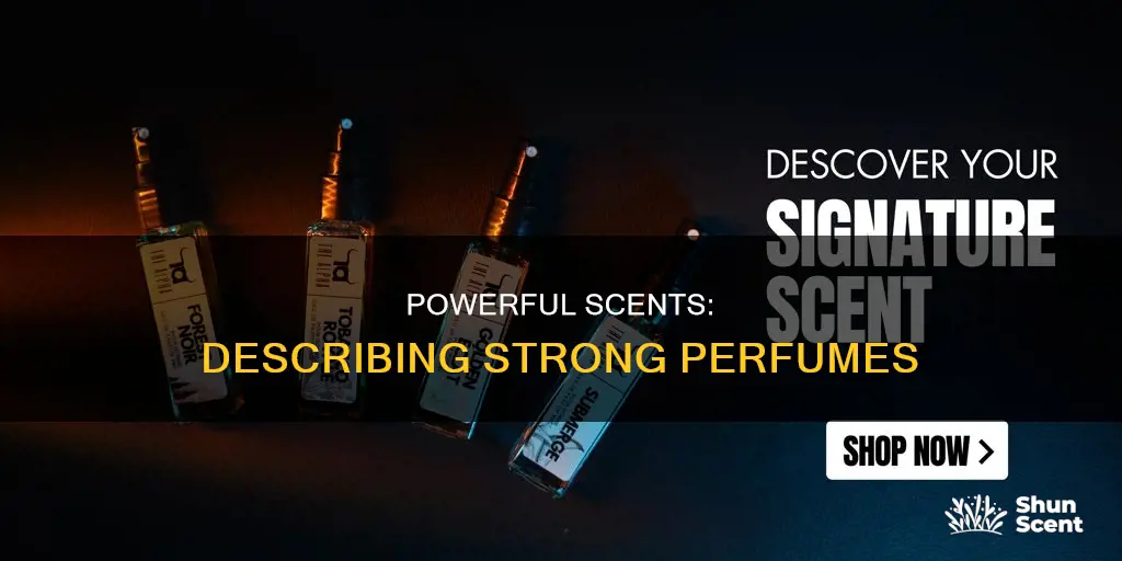 how t describe strong perfume