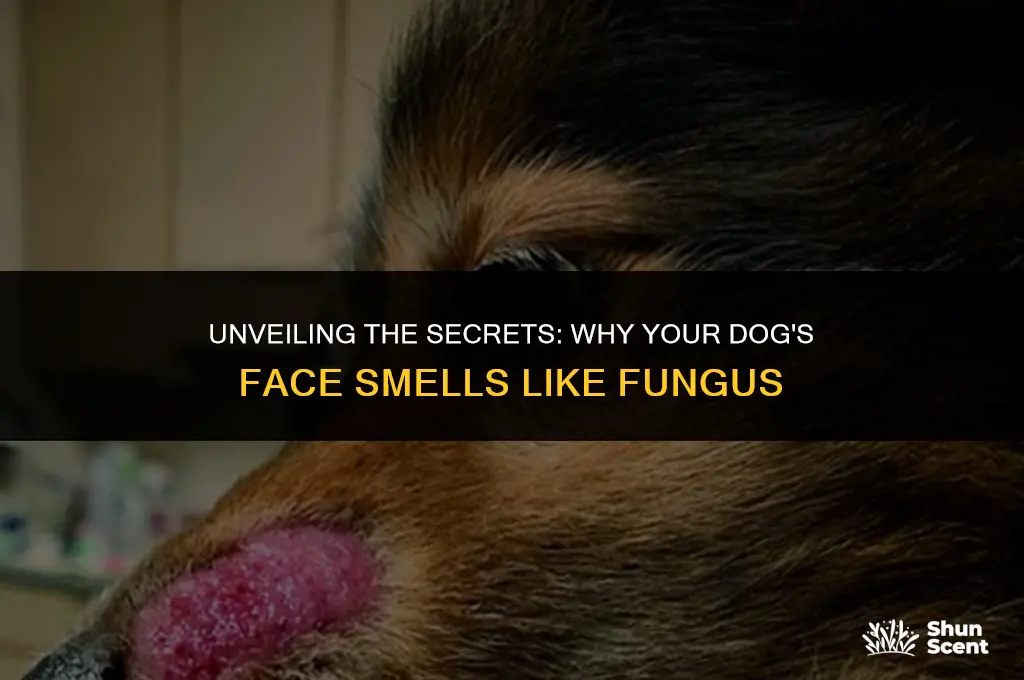 how the fungus on dogs face smells