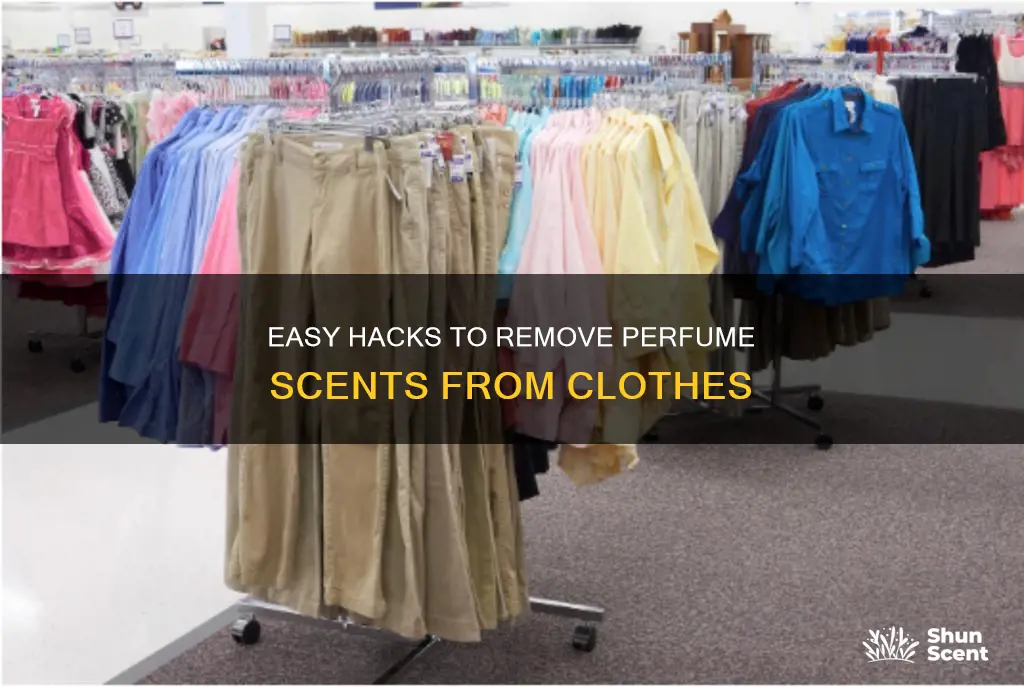 how to absorb perfume smell off clothes without washing