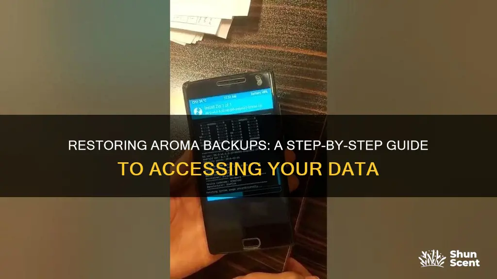 how to access aroma backup