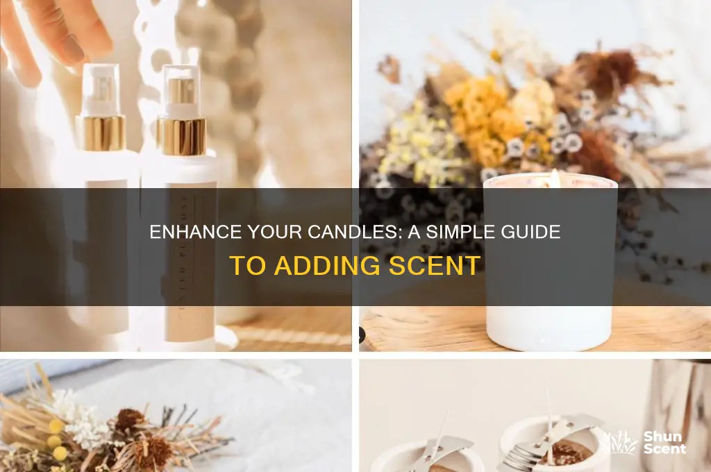 how to ad scent to a candlr
