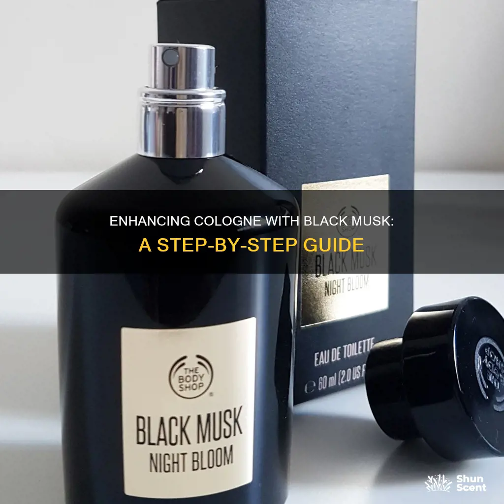 how to add black musk to cologne