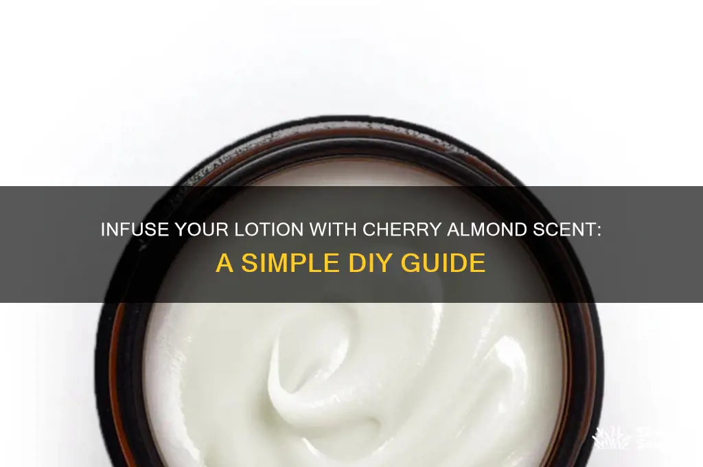how to add cherry almond scent to lotion