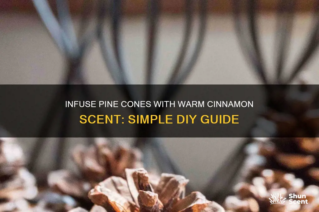how to add cinnamon scent to pine cones
