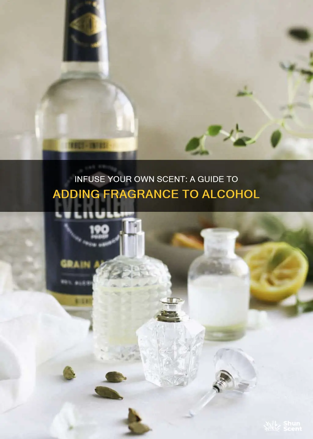 how to add fragrance to alcohol