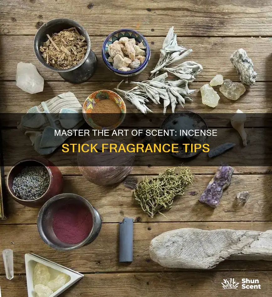 how to add fragrance to incense sticks